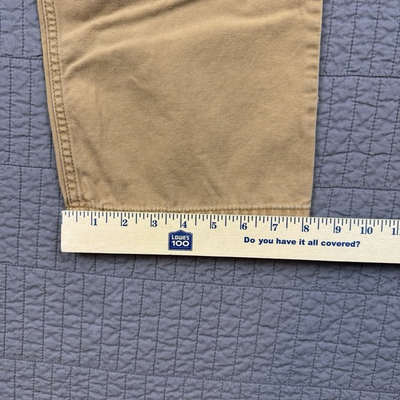 Carhartt Pants Men's 32x34 (31x32) Tan Rugged Relaxed Fit Utility Workwear - Picture 16 of 16